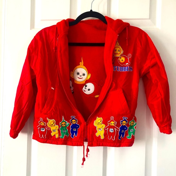 Vintage Teletubbies Reversible Jacket - Fleece Jacket or Wind Breaker—NEW - Picture 1 of 13